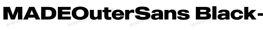 MADEOuterSans Black字体转换